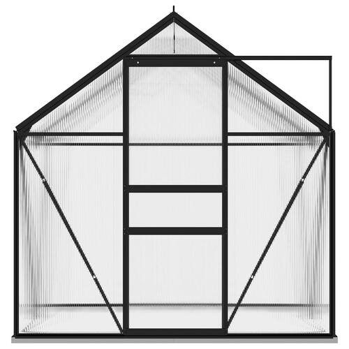 Drivhus 2,47 m² aluminium antracitgrå
