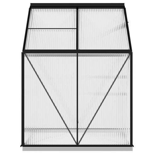 Drivhus 2,47 m² aluminium antracitgrå