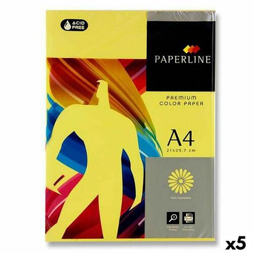 Fabrisa Paperline Premium printerpapir A4 80 g/m² - Gul, 500 ark (5 pk)