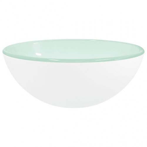 Håndvask i hærdet glas 30 × 12 cm - hvid