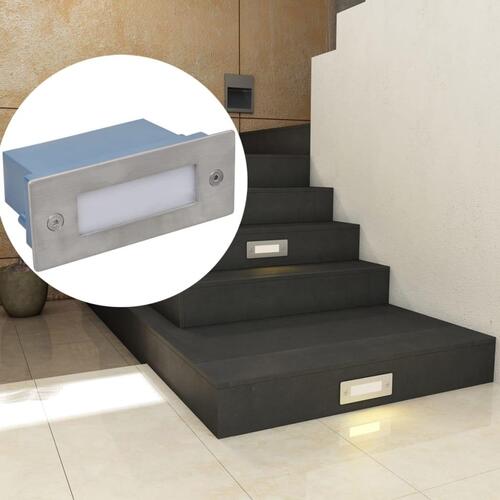 Forsænket LED-trappelys 2 stk. 44x111x56 mm