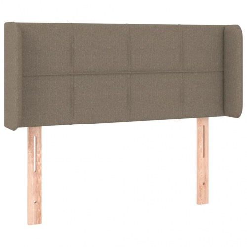 Sengegavl med kanter 93 x 16 x 78/88 cm - gråbrun