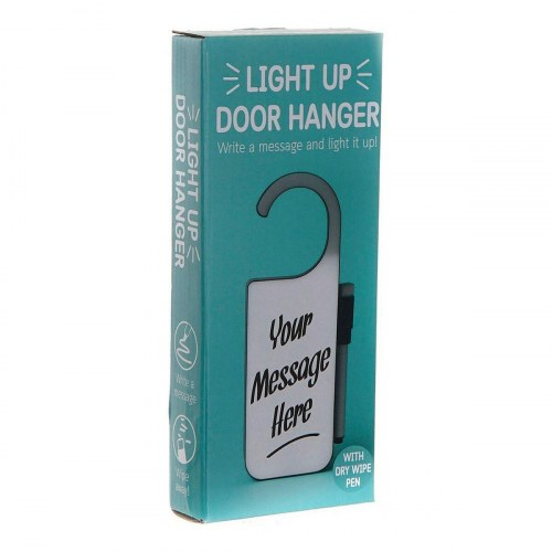 Dørophæng med LED-lys - hvid, 7 × 3 × 21 cm