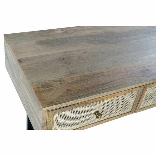 Skrivebord Natur Sort (130 x 50 x 76 cm)