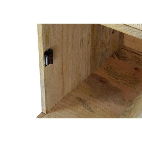 Skrivebord Natur Sort (130 x 50 x 76 cm)
