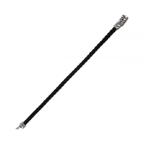 Albert M. armbånd til mænd - WSOX00164.BLK, metal, sort flet