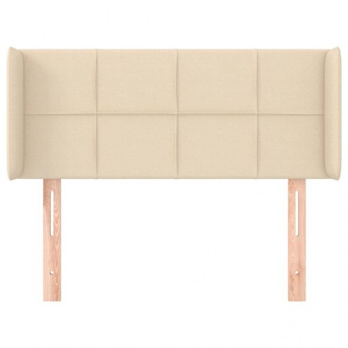 Sengegavl med kanter 103 x 16 x 78/88 cm - cremefarvet