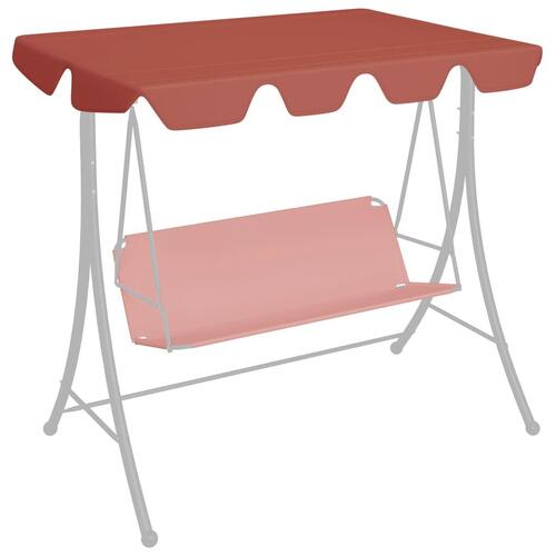 Baldakin til havegynge 188/168x145/110 cm terrakottafarvet