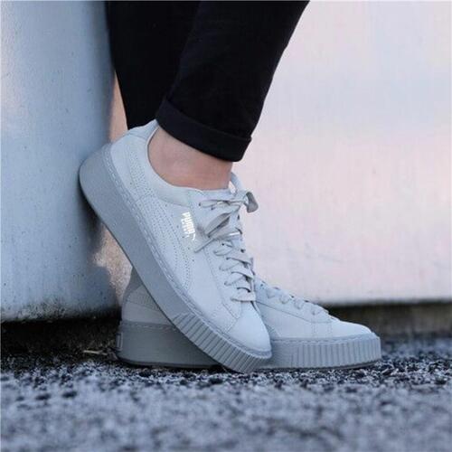 Sportssneakers til damer Puma Basket Platform Reset Hvid 36