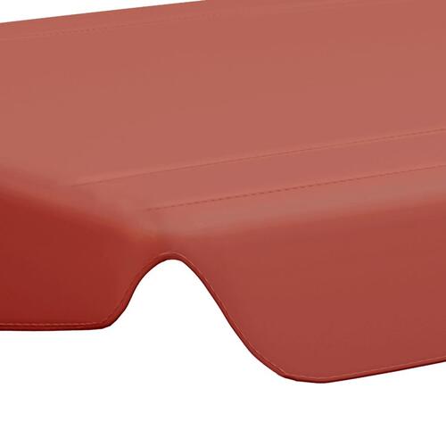 Baldakin til havegynge 188/168x145/110 cm terrakottafarvet