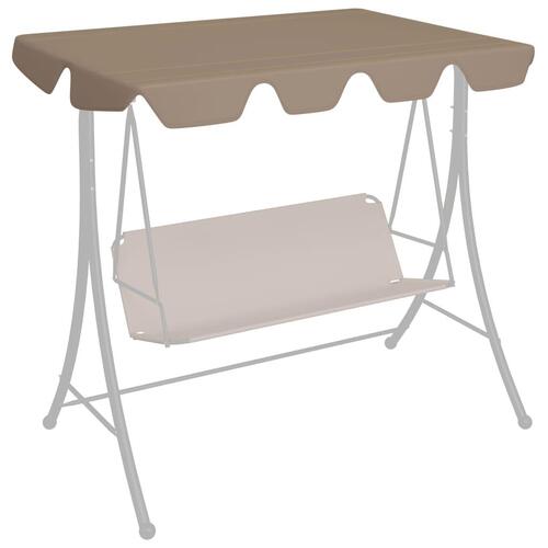 Baldakin til havegynge 188/168x145/110 cm gråbrun