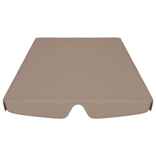 Baldakin til havegynge 188/168x145/110 cm gråbrun