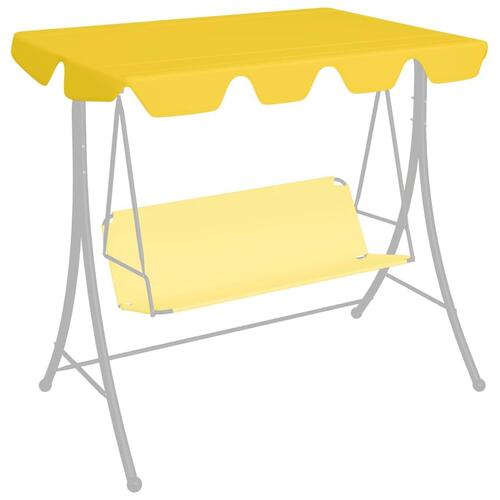 Baldakin til havegynge 188/168x145/110 cm gul