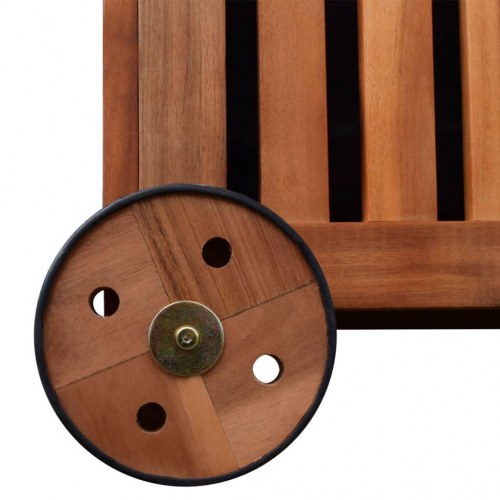 Udendørs opbevaringskasse 118x52x58 cm træ