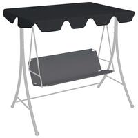 Baldakin til havegynge 188/168x145/110 cm sort