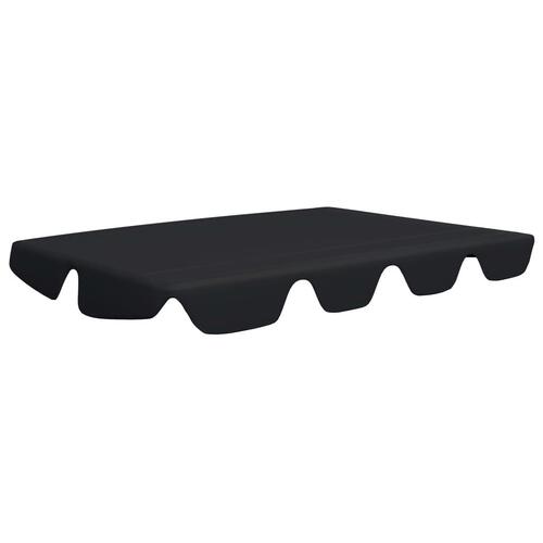 Baldakin til havegynge 188/168x145/110 cm sort