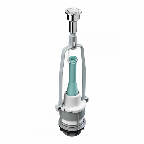 Roca cisterne-unloader Dual a822502200 med universalknap, sølv