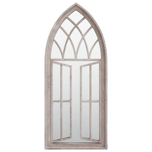 Havespejl 70x30 cm jern sandfarvet