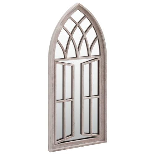 Havespejl 70x30 cm jern sandfarvet