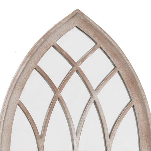 Havespejl 70x30 cm jern sandfarvet