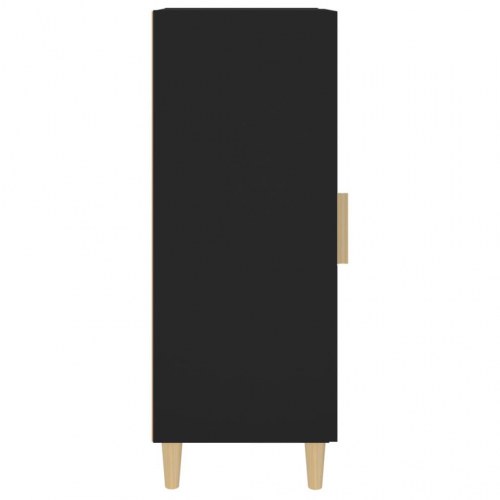 Skænk i konstrueret træ - 34,5 × 34 × 90 cm, sort