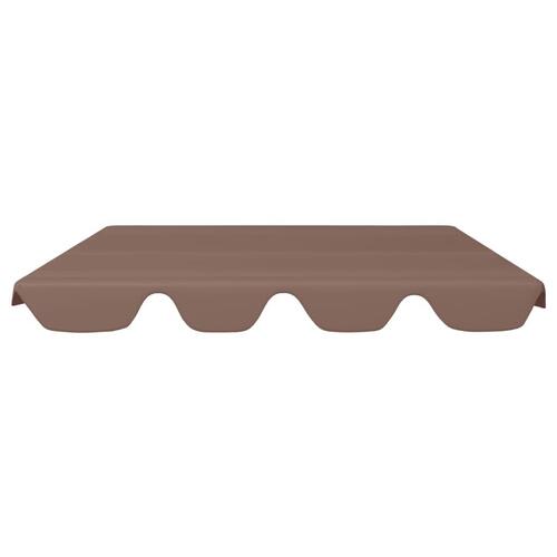 Baldakin til havegynge 188/168x145/110 cm brun