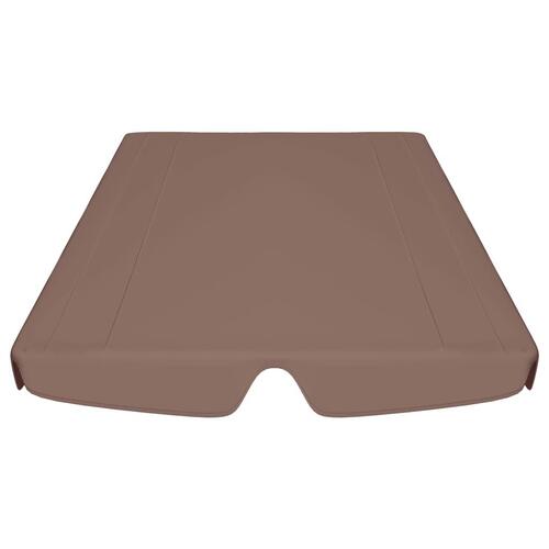 Baldakin til havegynge 188/168x145/110 cm brun