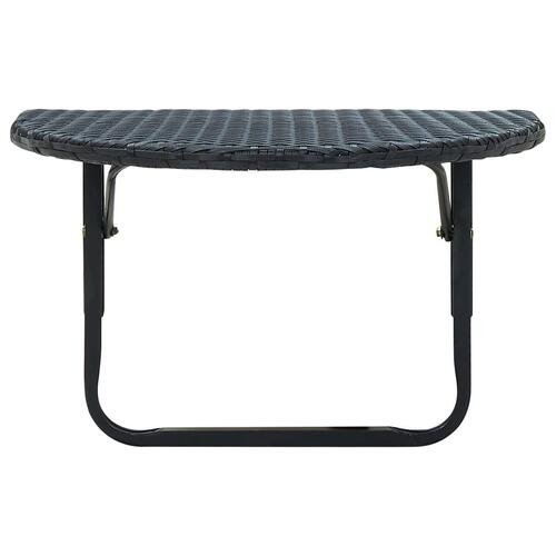 Altanbord 60 x 60 x 32 cm polyrattan sort