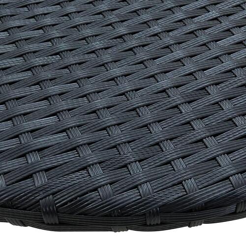 Altanbord 60 x 60 x 32 cm polyrattan sort