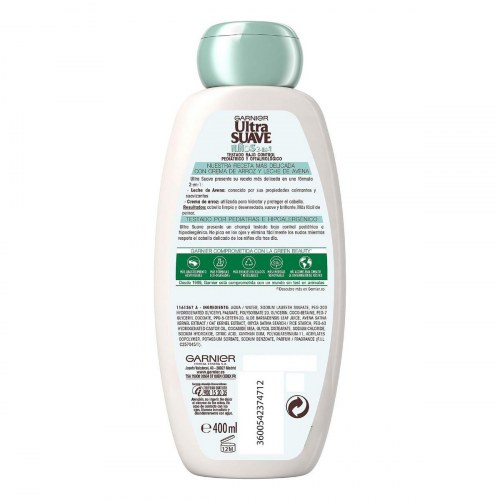 Garnier Ultra Suave Børneshampoo 2-i-1 med havre - 400 ml