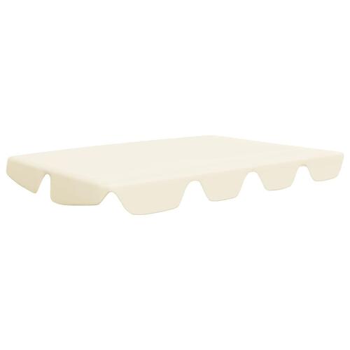 Baldakin til havegynge 150/130x105/70 cm cremefarvet