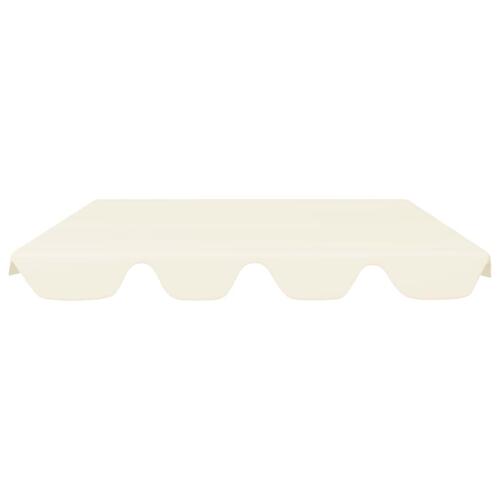 Baldakin til havegynge 150/130x105/70 cm cremefarvet