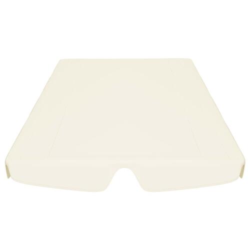 Baldakin til havegynge 150/130x105/70 cm cremefarvet
