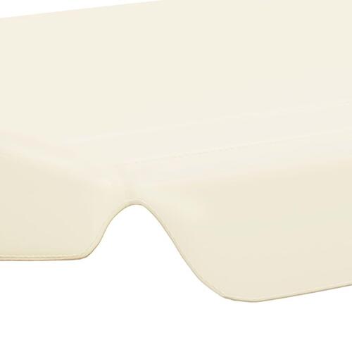 Baldakin til havegynge 150/130x105/70 cm cremefarvet