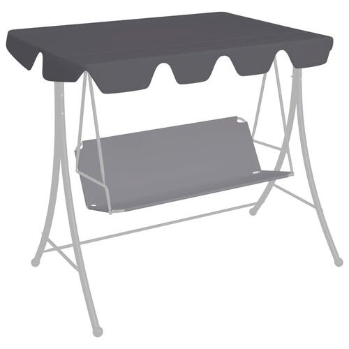Baldakin til havegynge 150/130x105/70 cm antracitgrå