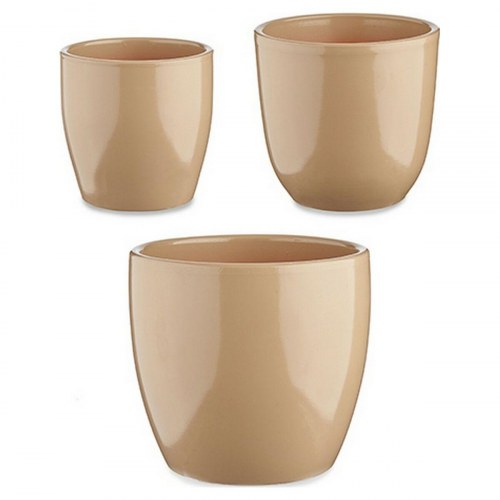 Ibergarden CAZORLA-1019 grydesæt - beige ler 22,5 × 19 × 22,5 cm