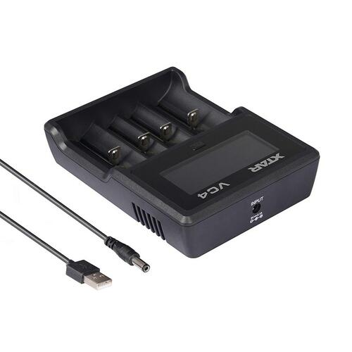 Batteroplader Xtar VC4 Batterier x 4