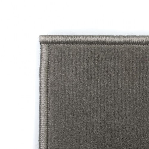 Moderne tæppe cirkeldesign 140 x 200 cm grå