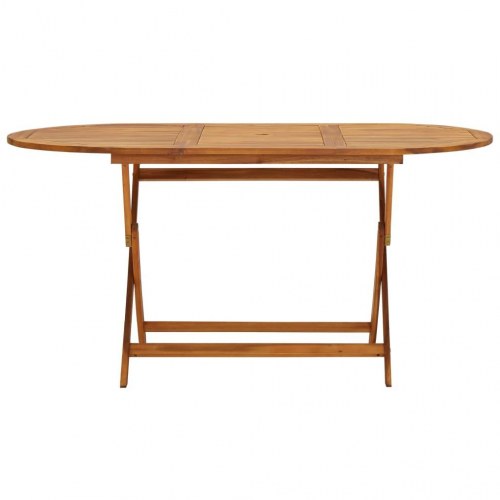 Havebord massivt akacietræ 160x85x75 cm