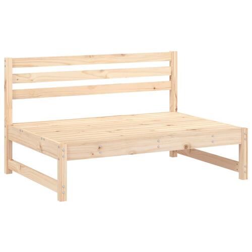 Midtermoduler til havesofa 2 stk. 120x80 cm massivt fyr grå