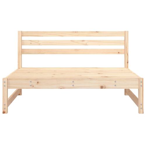 Midtermoduler til havesofa 2 stk. 120x80 cm massivt fyr grå