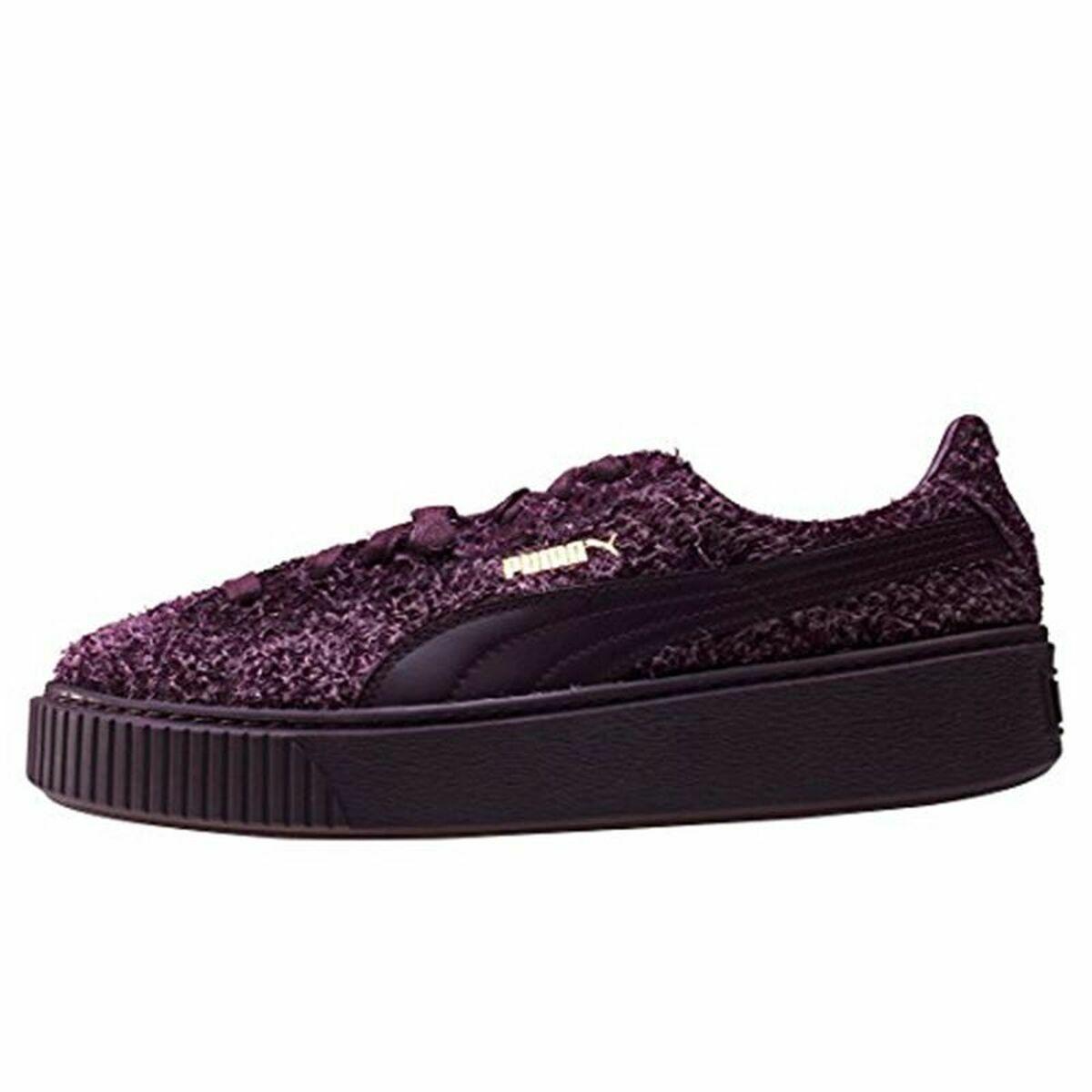 Nyhed Sportssneakers Til Damer Puma Suede Platform Eletal Lilla 4056206536344