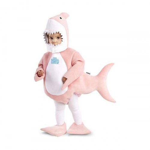 Pink haj kostume til børn - 3-4 år