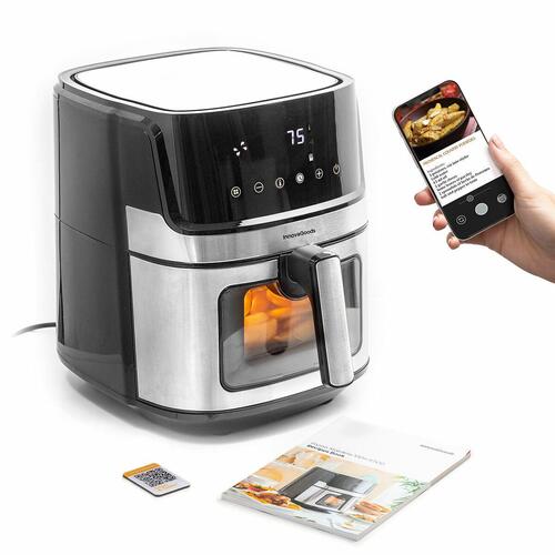 Airfryer Window Sort 1700 W 6,5 L Rustfrit stål (OUTLET A)