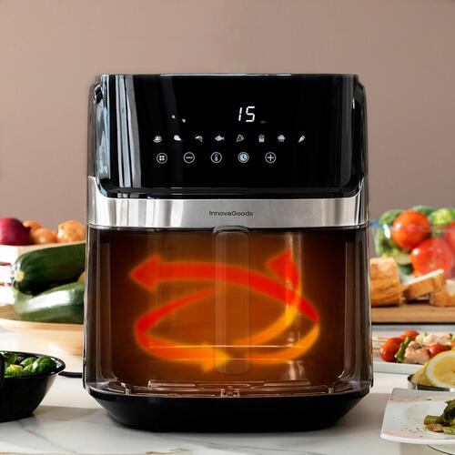 Airfryer Window Sort 1700 W 6,5 L Rustfrit stål (OUTLET A)