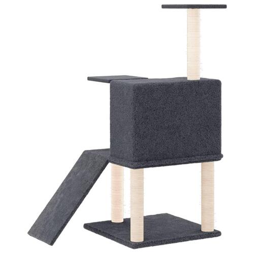 Kradsetræ med sisalstolper 109 cm mørkegrå
