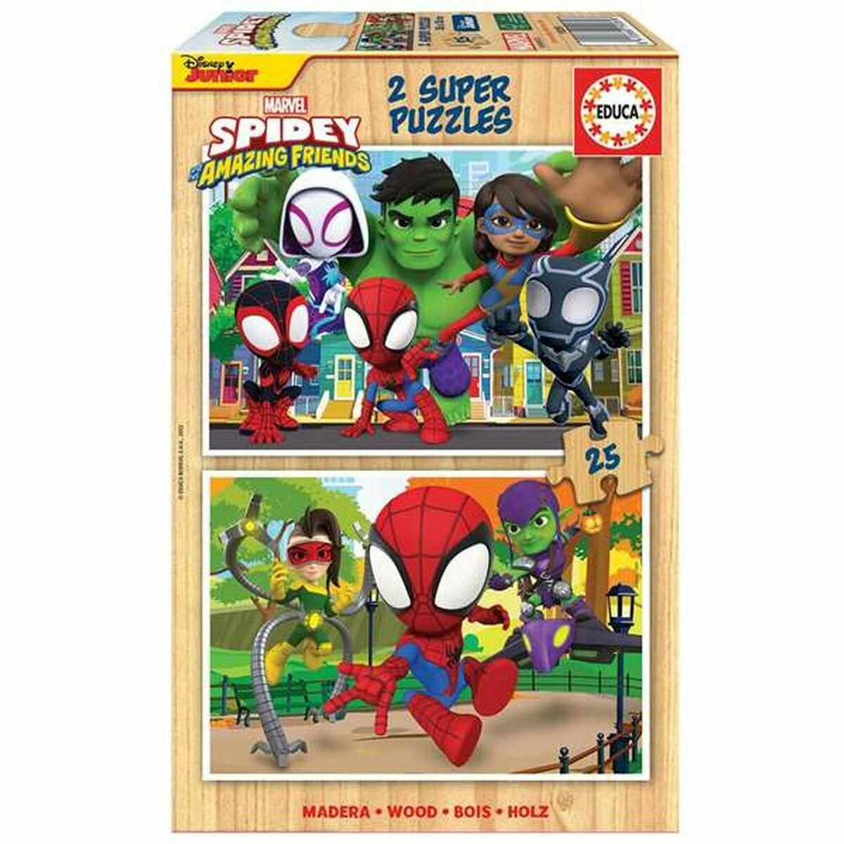 Puslespil Educa Spidey & His Amazing Friends (2 x 25 stk)