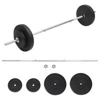 Vægtstangssæt med skiver 30 kg