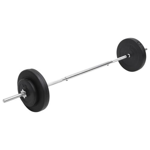 Vægtstangssæt med skiver 30 kg