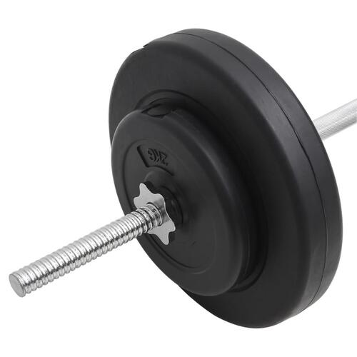 Vægtstangssæt med skiver 30 kg